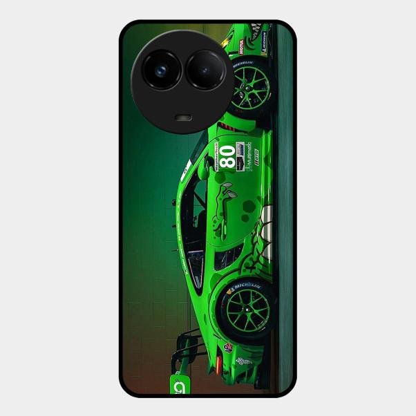 Super Sports Car V2 Glass Case Cover For Realme C67 5G
