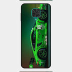 Super Sports Car V2 Glass Case Cover For Redmi Note 9 Pro Max