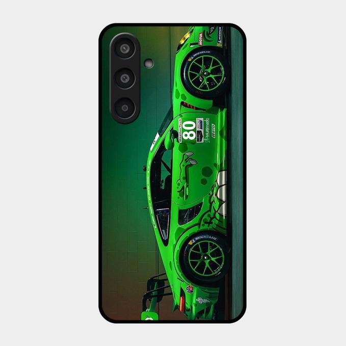 Super Sports Car V2 Glass Case Cover For Samsung Galaxy M35 5G
