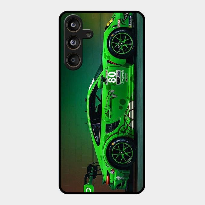 Super Sports Car V2 Glass Case Cover For Samsung Galaxy M55 5G