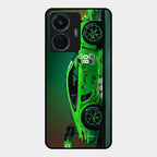 Super Sports Car V2 Glass Case Cover For Vivo T1 44W 4G