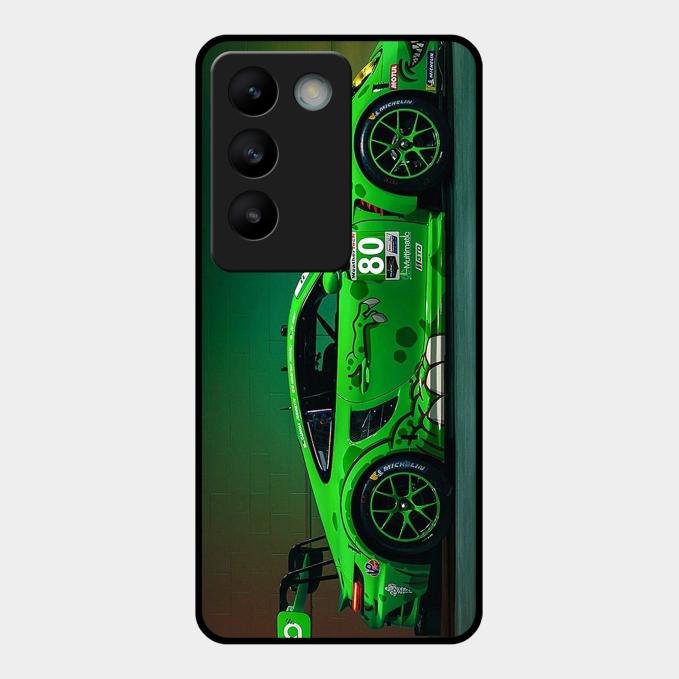 Super Sports Car V2 Glass Case Cover For Vivo T3 5G