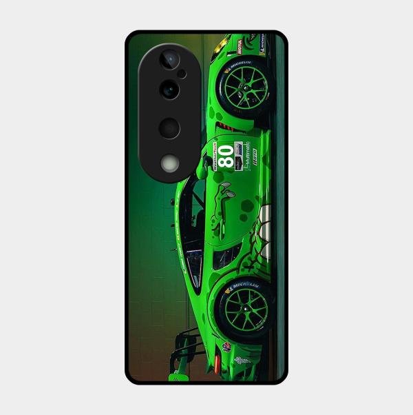 Super Sports Car V2 Glass Case Cover For Vivo T3 Ultra