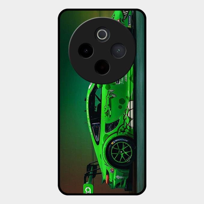 Super Sports Car V2 Glass Case Cover For Vivo T4 5G