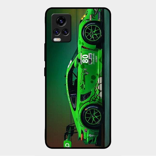 Super Sports Car V2 Glass Case Cover For Vivo V20 2021