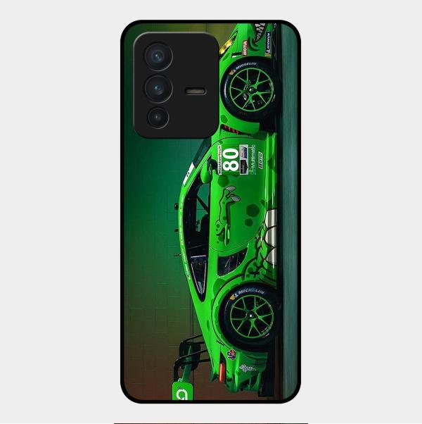 Super Sports Car V2 Glass Case Cover For Vivo V23 5G