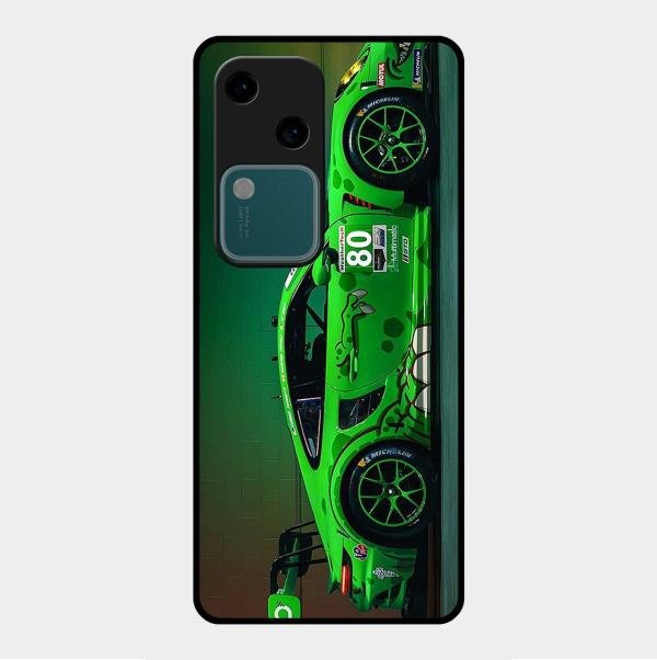 Super Sports Car V2 Glass Case Cover For Vivo V30 5G