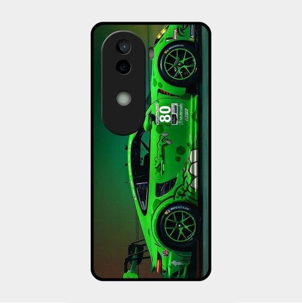 Super Sports Car V2 Glass Case Cover For Vivo V40E 5G