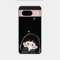 Sweet Blush Girl Glass Case Cover For Google Pixel 8 5G