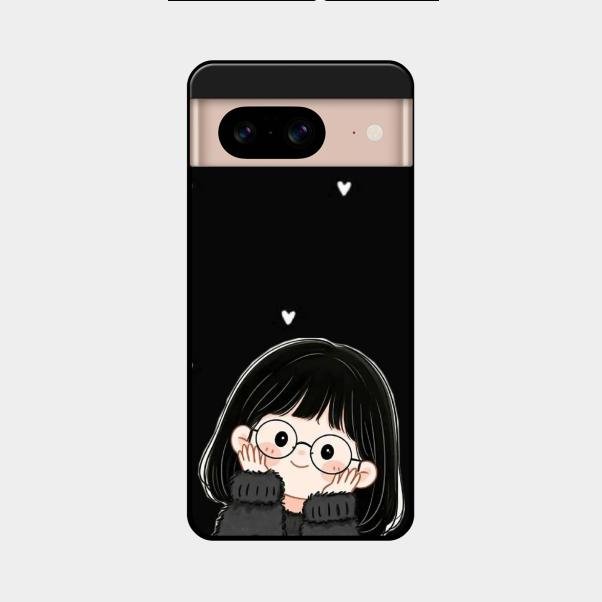Sweet Blush Girl Glass Case Cover For Google Pixel 8 5G