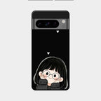 Sweet Blush Girl Glass Case Cover For Google Pixel 8 Pro 5G