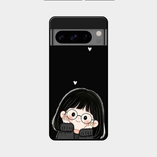 Sweet Blush Girl Glass Case Cover For Google Pixel 8 Pro 5G