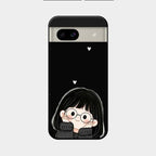 Sweet Blush Girl Glass Case Cover For Google Pixel 8A 5G