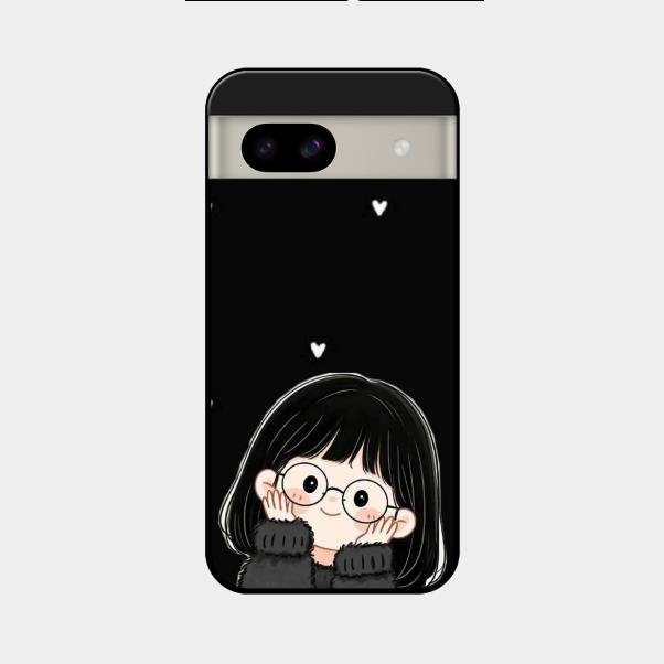 Sweet Blush Girl Glass Case Cover For Google Pixel 8A 5G