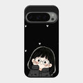 Sweet Blush Girl Glass Case Cover For Google Pixel 9 Pro 5G