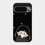 Sweet Blush Girl Glass Case Cover For Google Pixel 9 Pro 5G