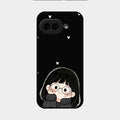 Sweet Blush Girl Glass Case Cover For Google Pixel 9A 5G