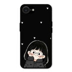 Sweet Blush Girl Glass Case Cover For iPhone 17e