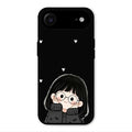 Sweet Blush Girl Glass Case Cover For iPhone Air