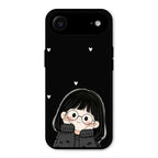 Sweet Blush Girl Glass Case Cover For iPhone Air