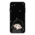 Sweet Blush Girl Glass Case Cover For iPhone XS Max