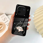 Sweet Blush Girl Glass Case Cover For Vivo - ShopOnCliQ