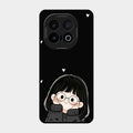 Sweet Blush Girl Glass Case Cover For Iqoo 13 5G