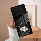 Sweet Blush Girl Glass Case Cover For Vivo - ShopOnCliQ