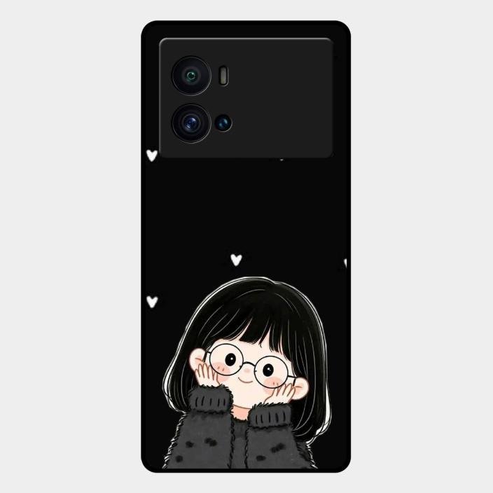 Sweet Blush Girl Glass Case Cover For Iqoo 9 Pro 5G