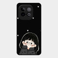 Sweet Blush Girl Glass Case Cover For Iqoo Neo 10 5G