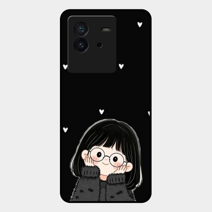 Sweet Blush Girl Glass Case Cover For Iqoo Neo 6 5G