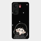Sweet Blush Girl Glass Case Cover For Iqoo Neo 9 Pro 5G