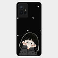 Sweet Blush Girl Glass Case Cover For Iqoo Z6 5G