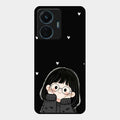 Sweet Blush Girl Glass Case Cover For Iqoo Z6 Lite 5G