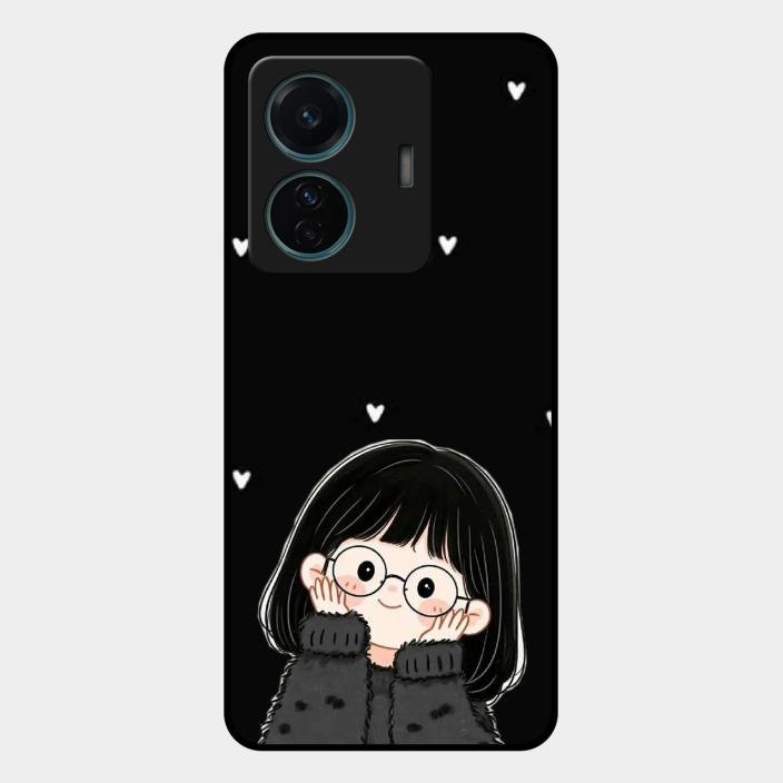Sweet Blush Girl Glass Case Cover For Iqoo Z6 Pro 5G