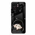 Sweet Blush Girl Glass Case Cover For Motorola Edge 40