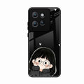 Sweet Blush Girl Glass Case Cover For Motorola Edge 50 Neo