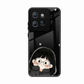 Sweet Blush Girl Glass Case Cover For Motorola Edge 50