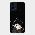 Sweet Blush Girl Glass Case Cover For Motorola G45 5G