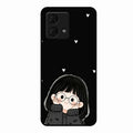 Sweet Blush Girl Glass Case Cover For Motorola g84 5G