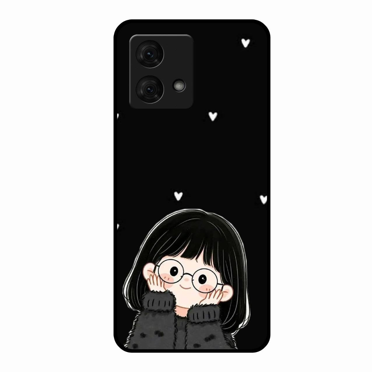Sweet Blush Girl Glass Case Cover For Motorola g84 5G