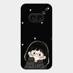 Sweet Blush Girl Glass Case Cover For Nothing Phone 2A 5G