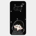 Sweet Blush Girl Glass Case Cover For Nothing Phone 2A Plus
