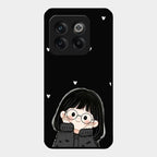 Sweet Blush Girl Glass Case Cover For Oneplus 10T 5G