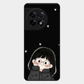 Sweet Blush Girl Glass Case Cover For Oneplus 11R 5G