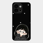 Sweet Blush Girl Glass Case Cover For Oneplus 13S 5G