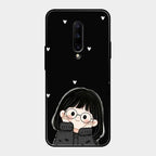 Sweet Blush Girl Glass Case Cover For Oneplus 7 Pro