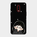 Sweet Blush Girl Glass Case Cover For Oneplus 7