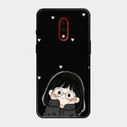 Sweet Blush Girl Glass Case Cover For Oneplus 7