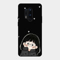 Sweet Blush Girl Glass Case Cover For Oneplus 8 Pro